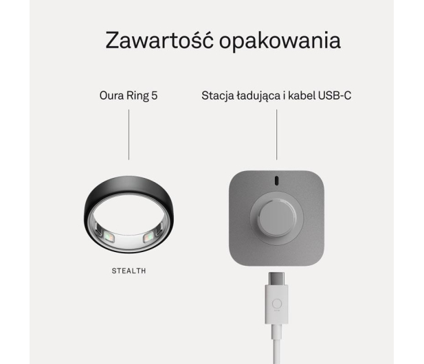 Oura Ring 5 Czarny matowy (rozmiar 9) - 1608564 - zdjęcie 9